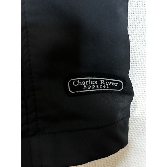 Men's Black Full Zip Charles River Apparel Pockets Jacket Size XL Black - Picture 5 of 14
